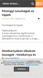 Mobile Screenshot of koklerbroker.blog.hu