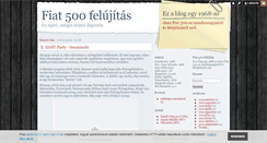 Desktop Screenshot of fiat500.blog.hu
