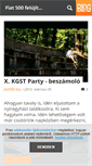 Mobile Screenshot of fiat500.blog.hu