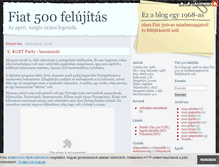 Tablet Screenshot of fiat500.blog.hu