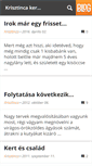 Mobile Screenshot of krisztinca.blog.hu