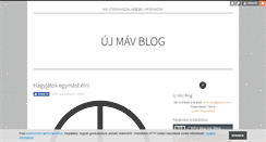 Desktop Screenshot of mav.blog.hu