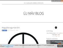 Tablet Screenshot of mav.blog.hu