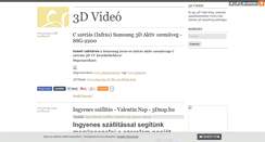 Desktop Screenshot of 3dvideo.blog.hu