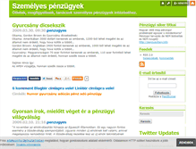 Tablet Screenshot of penzugy.blog.hu
