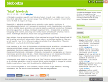 Tablet Screenshot of biobodza.blog.hu