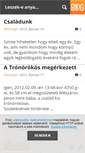 Mobile Screenshot of leszekeanya.blog.hu