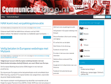 Tablet Screenshot of communicatie.blog.nl