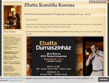 Tablet Screenshot of komediakocsma.blog.hu