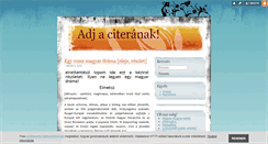 Desktop Screenshot of citera.blog.hu