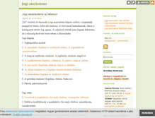 Tablet Screenshot of jogi-asszisztens.blog.hu