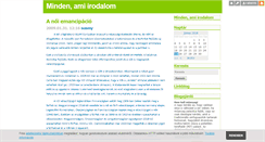 Desktop Screenshot of irodalommuveszet.blog.hu
