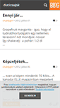 Mobile Screenshot of ducicsajok.blog.hu