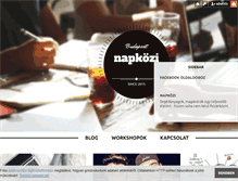 Tablet Screenshot of napkozi.blog.hu