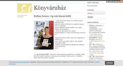 Desktop Screenshot of konyvaruhaz.blog.hu