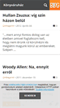 Mobile Screenshot of konyvaruhaz.blog.hu