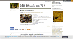 Desktop Screenshot of mitfozzekma.blog.hu