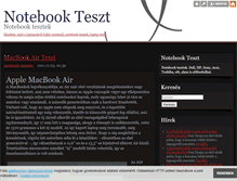 Tablet Screenshot of notebook-teszt.blog.hu