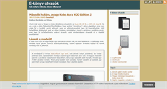 Desktop Screenshot of ekonyvolvaso.blog.hu