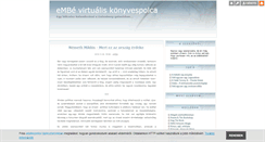Desktop Screenshot of konyvespolc.blog.hu
