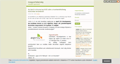 Desktop Screenshot of magyartalansag.blog.hu