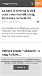 Mobile Screenshot of magyartalansag.blog.hu