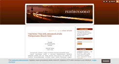Desktop Screenshot of fehergyarmat.blog.hu