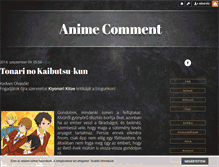 Tablet Screenshot of animecomment.blog.hu