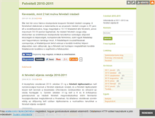 Tablet Screenshot of felveteli.blog.hu