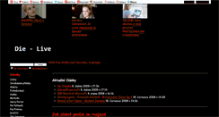 Desktop Screenshot of die-live.blog.cz