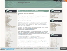 Tablet Screenshot of kornyezetunk.blog.hu