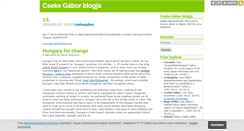 Desktop Screenshot of csekegabor.blog.hu