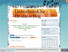 Tablet Screenshot of linkvadaszok.blog.hu