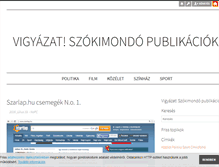 Tablet Screenshot of egyenesen.blog.hu