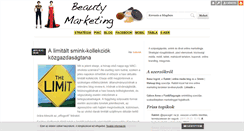 Desktop Screenshot of beautymarketing.blog.hu