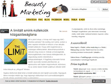 Tablet Screenshot of beautymarketing.blog.hu