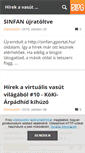 Mobile Screenshot of hirekavasutvilagabol.blog.hu