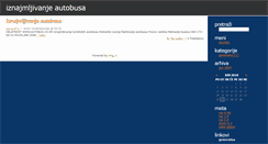 Desktop Screenshot of iznajmljivanje.blog.rs
