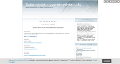 Desktop Screenshot of gyereknyelvtanulas.blog.hu