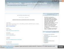 Tablet Screenshot of gyereknyelvtanulas.blog.hu