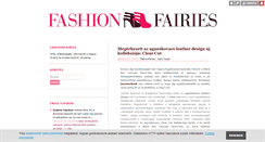 Desktop Screenshot of fashionfairies.blog.hu