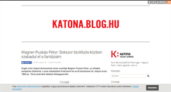 Desktop Screenshot of katona.blog.hu