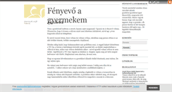 Desktop Screenshot of fenyevok.blog.hu