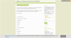 Desktop Screenshot of magyarunderzeneradio.blog.hu