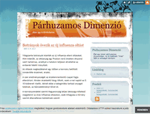 Tablet Screenshot of parhuzamosdimenzio.blog.hu