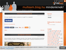 Tablet Screenshot of multeam.blog.hu