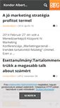 Mobile Screenshot of kondoralbert.blog.hu