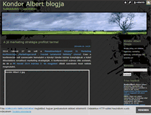 Tablet Screenshot of kondoralbert.blog.hu