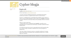 Desktop Screenshot of cypher.blog.hu