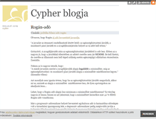 Tablet Screenshot of cypher.blog.hu